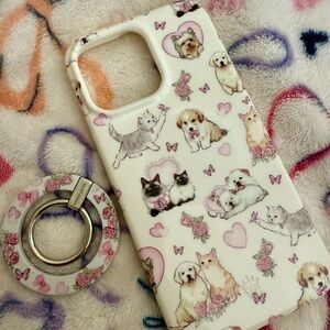 Velvet Caviar Cute Pet-Themed Phone Case with Ring Holder
